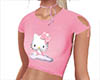 Pink Hello Kitty Crop T