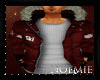 Red Fur Jacket M