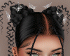 Black Hair Double Bun