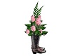 Wedding Boot Flower Pink
