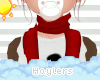 H! Red Snowman Scarf