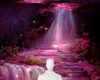 Pink flower rock bg