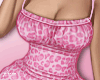 f. pink leopard dress