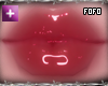 crimson lip gloss