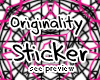 .M. Originality Sticker