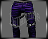 Purple Leather Pant