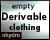 empty derivable clothing