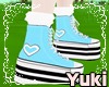 *Y* Blue Heart Sneakers