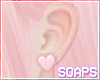 +Heart Earrings Pink