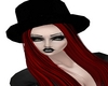 Gothic Red Hair w Hat