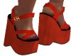 Red Wedge Shoes