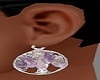 Liliac stone sil earring