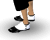 Black shoes white spats