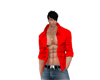 Open shirt Red