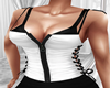 White / Black Corset