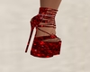 Red Sequins strappy heel