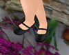 GIRL BLACK FLATS