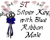 ST}Key with Blue Ribbon