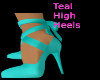 Teal High Heels