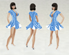 Blue Aztec pattern dress