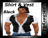 Shirt & Vest Black