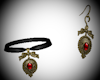 Gold Gothic Set Jewels