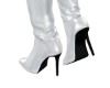 Gavra White High Boots