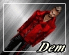 !D! Leather Red Jacket M