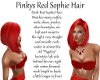 Pinkys Red Sophie Hair