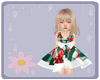 Kids Green Xmas Dress