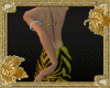 Golden Zebra Print Dress