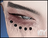"Pierced Face Black