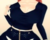 COWGIRL A+ TOP BLACK