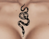 🅴 snake chest tattoo