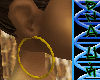[DNA]gold hoop earrings