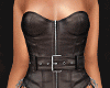 $ chained corset brown