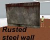 rusted steel wall