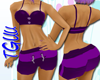 [TGUU] Purple Short set