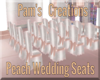 Peach Wedding Seats