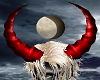 Red horns w Moon