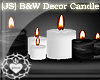[JS] B&W Decor Candle