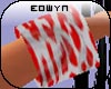 *E* red leopard bangle L