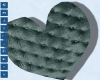 SE-Teal Heart Pillow