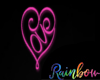 Glowing Pink Love Sign