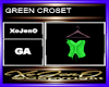 GREEN CROSET