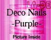 *La-De* Deco Nails-Purpl
