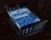 Blue & Black Baby Bed
