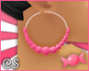 *CS* 17 Pink Ear Beads