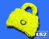 *LS Fur Bag lemon