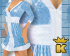 {K} Blue Short Dress